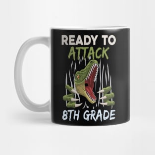 Dinosaur Kids Ready To Attack 8Th Grade Boys Back To School Mug